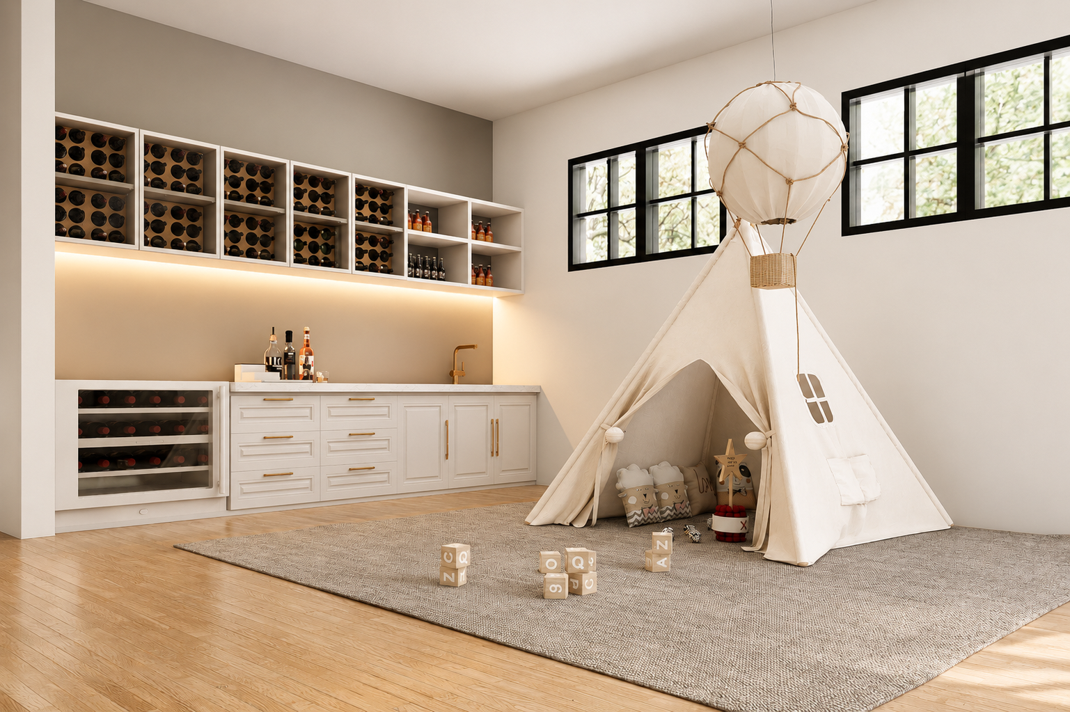 Lower level living