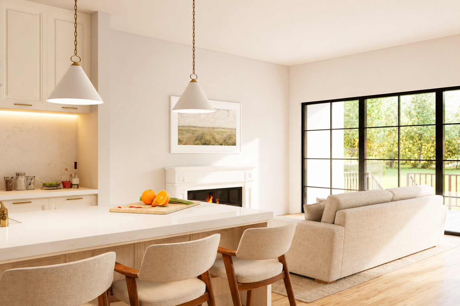 Kitchen to living room