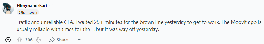 Chicago traffic complaints