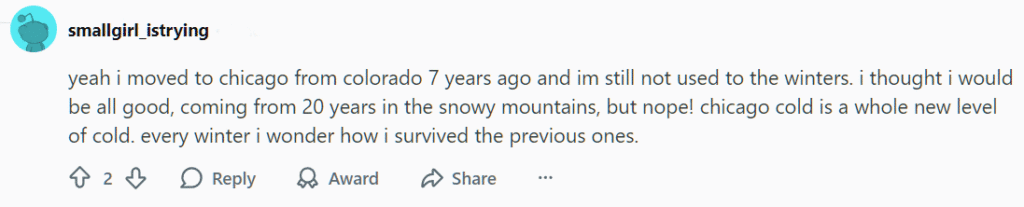 Chicago weather complaints